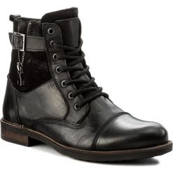 Kozaki LANQIER - 41A413 Czarny. Czarne buty zimowe męskie marki Lanqier, ze skóry. W wyprzedaży za 229,00 zł.
