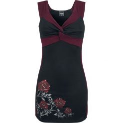 Alchemy England Creeper Rose Top damski czarny/bordowy. Czerwone bluzki damskie marki Alchemy England, l, bez wzorów, bez kołnierzyka. Za 121,90 zł.