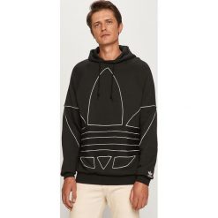 Adidas Originals - Bluza. Czarne bluzy męskie adidas Originals, s, z aplikacjami, z elastanu, z kapturem, bez rękawów, z kapturem. Za 279,90 zł.