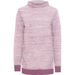 Bluzy damskie: Długa bluza z kieszeniami bonprix jeżynowy melanż