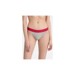 Stringi Calvin Klein Jeans 0000F3786E THONG. Szare skarpetki damskie Calvin Klein Jeans, bez wzorów, z jeansu. Za 80,19 zł.