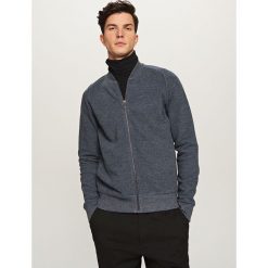 Rozpinana bluza - Granatowy. Niebieskie bluzy męskie Reserved, s, bez wzorów, bez kołnierzyka, bez rękawów, bez kaptura. Za 139,99 zł.