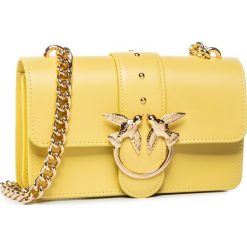 Torebka PINKO - Love Mini Simply C. PE 20 PLTT 1P21KS Y5FF Yellow H44. Żółte torebki klasyczne damskie Pinko, bez wzorów, ze skóry, wizytowe, bez dodatków. Za 1079,00 zł.