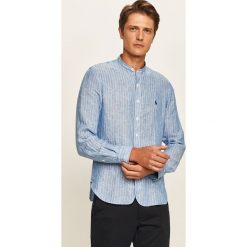 Polo Ralph Lauren - Koszula. Niebieskie koszule męskie Polo Ralph Lauren, s, bez wzorów, ze lnu, casualowe, polo, z długim rękawem. Za 599,90 zł.