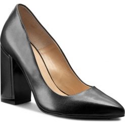 Półbuty SOLO FEMME - 14101-60-A19/E45-04-00 Czarny. Szare półbuty damskie skórzane marki Solo Femme, na szpilce. W wyprzedaży za 199,00 zł.