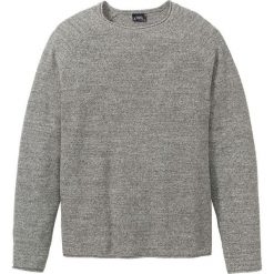 Sweter melanżowy z bawełny z recyclingu bonprix ciemnooliwkowo-biały melanż. Zielone swetry męskie bonprix, s, melanż, z bawełny. Za 34,99 zł.