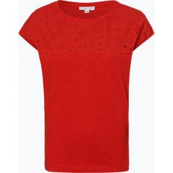 Marie Lund - T-shirt damski, czerwony. Czerwone t-shirty damskie Marie Lund, xl, w koronkowe wzory, z koronki, bez kołnierzyka. Za 59,95 zł.