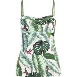 Stroje kąpielowe damskie: Seafolly PALM BEACH TRAPEZE SINGLET Góra od bikini moss
