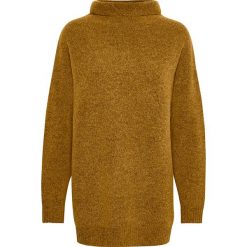 Sweter "Gabby" w kolorze musztardowym. Pomarańczowe swetry damskie Kaffe, m, bez wzorów, z wełny, bez rękawów, bez kaptura. W wyprzedaży za 219,95 zł.