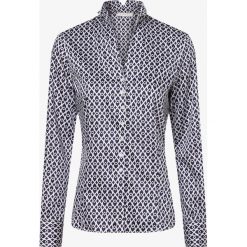 Eterna Comfort Fit - Bluzka damska, niebieski. Niebieskie bluzki damskie Eterna Comfort Fit, bez wzorów, z bawełny, eleganckie, ze stójką, bez rękawów. Za 379,95 zł.