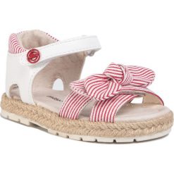 Espadryle MAYORAL - 41160 Rojo 15. Białe sandały dziewczęce Mayoral, ze skóry ekologicznej, bez zapięcia. Za 149,00 zł.