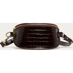 Scotch & Soda - Nerka skórzana. Pomarańczowe nerki damskie Scotch & Soda, w paski, z bawełny, bez dodatków. Za 639,90 zł.