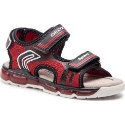Sandały GEOX - J S.Android B. A J920QA 01454 C0020 D Red/Black. Czerwone sandały chłopięce Geox, z materiału. W wyprzedaży za 209,00 zł.