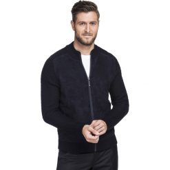 Sweter SAMUELE SWGR000242. Niebieskie swetry męskie Giacomo Conti, na zimę, m, bez wzorów, z wełny, klasyczne, z klasycznym kołnierzykiem, bez kaptura. Za 499,00 zł.