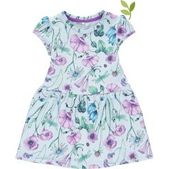 Sukienka "Habizze" w kolorze błękitno-fioletowym. Niebieskie sukienki niemowlęce name it girls, bez wzorów, z bawełny, bez rękawów, midi, rozkloszowane. W wyprzedaży za 37,95 zł.
