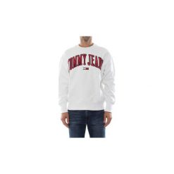 Bluzy Tommy Jeans DM0DM06319 CLEAN COLLEGIATE. Szare bluzy męskie Tommy Jeans, s, bez wzorów, z jeansu, bez kołnierzyka, bez rękawów, bez kaptura. Za 295,98 zł.