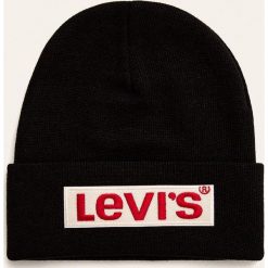 Levi's - Czapka. Czarne czapki damskie Levi's®, bez wzorów, z dzianiny. W wyprzedaży za 89,90 zł.