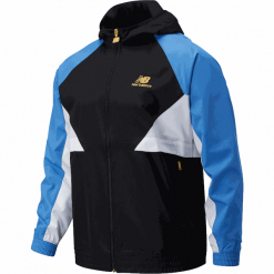 New Balance MJ03502FCB. Kurtki sportowe męskie New Balance, xl, bez wzorów, z tkaniny, z kapturem, do biegania. Za 399,99 zł.