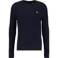 Swetry klasyczne męskie: Abercrombie & Fitch PREPPY CABLE MOOSE CREW NECK Sweter navy