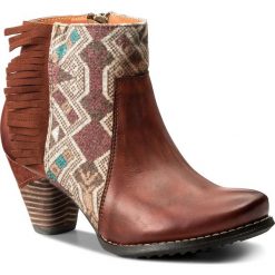 Buty zimowe damskie: Botki MANITU – 961563 Terracotta 21