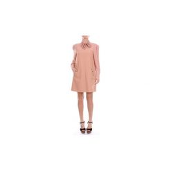 Sukienki krótkie Elisabetta Franchi AB45186E2. Różowe sukienki damskie Elisabetta Franchi, bez wzorów, bez kołnierzyka, z krótkim rękawem, krótkie, mini. Za 935,37 zł.