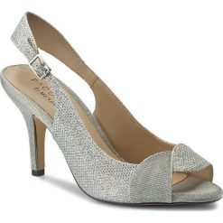 Sandały MENBUR - PACOMENA 07536 Silver 0009. Szare klapki damskie Menbur, z aplikacjami, z materiału. W wyprzedaży za 219,00 zł.