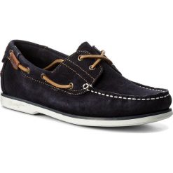 Mokasyny WRANGLER - Ocean Suede WM181121 Navy 16. Niebieskie mokasyny męskie marki Wrangler, ze skóry, klasyczne. W wyprzedaży za 209,00 zł.