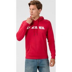 Diesel S-Agnes Bluza Czerwony. Czerwone bluzy męskie Diesel, s, z nadrukiem, z bawełny, bez kołnierzyka, bez rękawów, bez kaptura. Za 473,95 zł.
