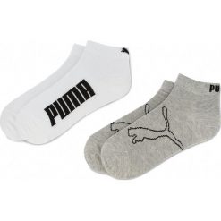 Zestaw 2 par niskich skarpet unisex PUMA - 906732 White 01. Szare skarpetki damskie Puma, bez wzorów, z elastanu. Za 29,00 zł.