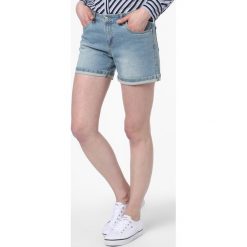 Marie Lund - Damskie krótkie spodenki jeansowe, niebieski. Niebieskie szorty damskie Marie Lund, bez wzorów, z jeansu, eleganckie. Za 199,95 zł.