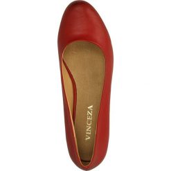 CZÓŁENKA VINCEZA R14-D-P-189. Brązowe buty ślubne damskie Casu, na koturnie. Za 79,99 zł.