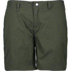 Szorty funkcyjne "Carbon" w kolorze khaki. Brązowe szorty damskie Odlo Women, w paski, z materiału. W wyprzedaży za 175,95 zł.