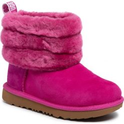 Buty UGG - K Fluff Mini Quilted 1103612K Fus. Różowe śniegowce dziewczęce Ugg. Za 689,00 zł.
