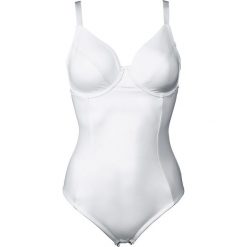 Body wyszczuplające Level 2 bonprix biały. Białe body damskie marki bonprix, z haftami. Za 89,99 zł.