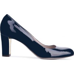 Czółenka FRIDA. Niebieskie czółenka peep toe marki Gino Rossi, ze skóry. Za 249,90 zł.