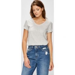 Sublevel - Top. Szare topy damskie Sublevel, s, bez wzorów, z bawełny, casualowe, bez kołnierzyka, z krótkim rękawem. W wyprzedaży za 37,90 zł.