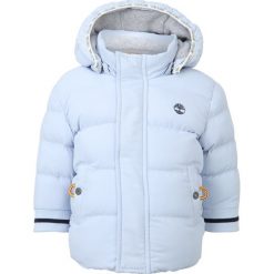 Timberland Kurtka zimowa himmelblau. Niebieskie kurtki męskie marki Timberland, na zimę, z materiału. W wyprzedaży za 319,20 zł.