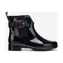 Tom Tailor Kalosze Czarny. Czarne kalosze damskie Tom Tailor, bez wzorów, z materiału. Za 223,95 zł.