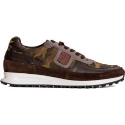 Buty AERONAUTICA MILITARE. Brązowe buty sportowe męskie Aeronautica Militare, ze skóry, bez zapięcia. W wyprzedaży za 723,00 zł.