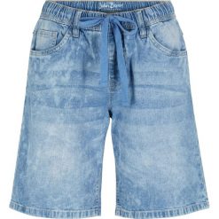 Bermudy dżinsowe ze stretchem bonprix jasnoniebieski. Niebieskie jeansy damskie bonprix. Za 89,99 zł.