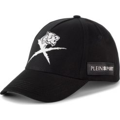 Czapka z daszkiem PLEIN SPORT - Visor Hat Cross Tiger F19A MAC0418 STE003N Black 02. Czarne czapki męskie Plein Sport, bez wzorów, z bawełny, sportowe. Za 649,00 zł.