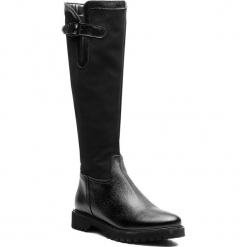 Oficerki SAGAN - 3258 Czarny Nubuk/Czarne Lico. Czarne buty zimowe damskie marki Sagan, z gumy. Za 439,00 zł.