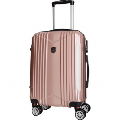 Walizka w kolorze jasnoróżowym - 101 l. Czerwone walizki Bagstone & Travel One, z materiału. W wyprzedaży za 279,95 zł.