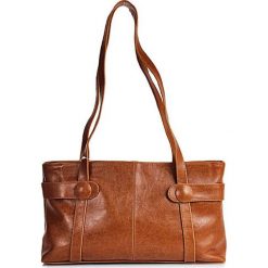Torebka skórzana damska DAN-A T42 camel - camel. Brązowe torebki klasyczne damskie DAN-A, bez wzorów, ze skóry, vintage, małe, bez dodatków. Za 179,99 zł.
