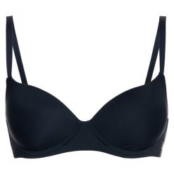 Biustonosz bezszwowy Emporio Armani Underwear 164001 9A284 00135. Niebieskie biustonosze Emporio Armani Underwear, bez wzorów, z elastanu. W wyprzedaży za 139,00 zł.