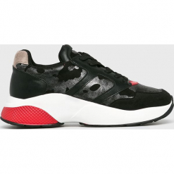 Answear - Buty Moow. Czarne buty sportowe damskie ANSWEAR, bez wzorów, ze skóry, sportowe. W wyprzedaży za 99,90 zł.