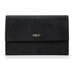 Skórzana damska kopertówka Felice F13GOLD BLACK SNAKE. Czarne kopertówki damskie FeliceGold, na co dzień, w paski, ze skóry, eleganckie, małe, bez dodatków. Za 104,00 zł.