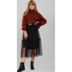 Czarna Spódnica Stan Warm. Czarne spódniczki damskie Renee, na co dzień, s, bez wzorów, z tiulu, z podwyższonym stanem, midi, ołówkowe. Za 89,99 zł.