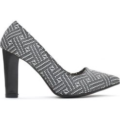 Buty ślubne damskie: Czarne Czółenka Mosaically