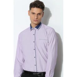 Koszule męskie: Fioletowa Koszula Darker Collar